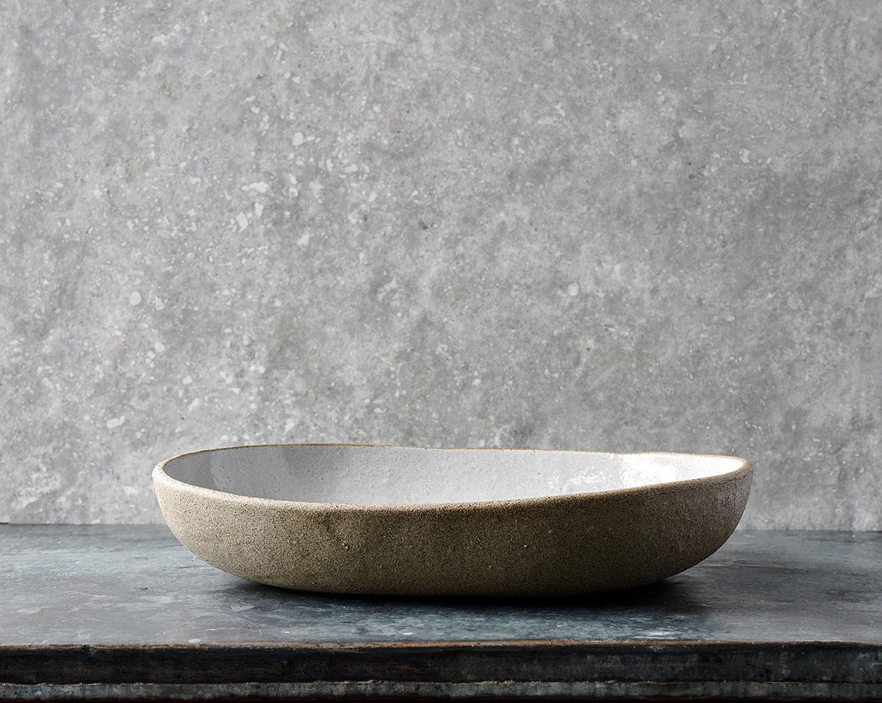 BAJA GREY - Serving Plate Oval Low