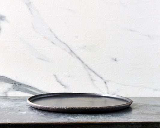 BAJA BLACK Plate Round Large
